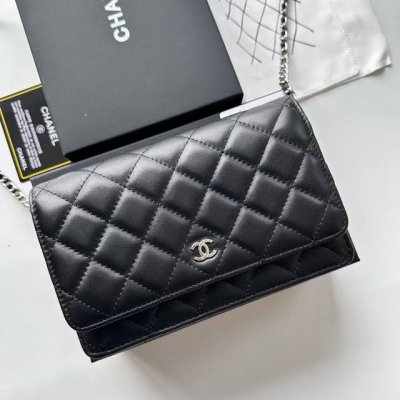 Color: Black Sheep Silver Size: 20X13Woc classic fortune bag sheepskin, can be