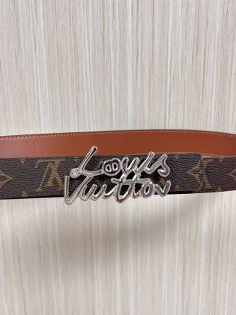 3.0 Imported canvas with monogram print, calfskin sole, and new wire buckle. Wom - Click Image to Close