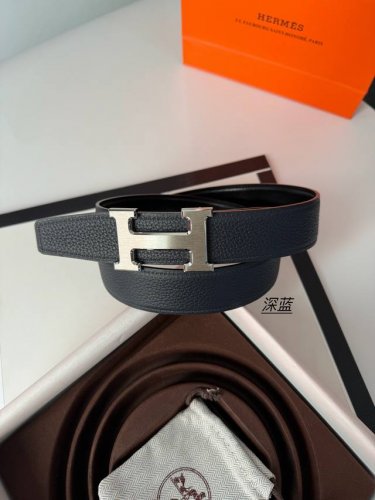 Hermes men's 3.2cm stainless steel welding point buckle with the latest bottom