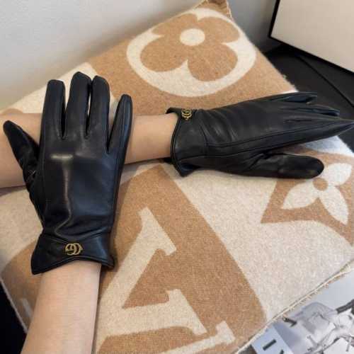2025 New Exclusive First Release Touchscreen Gloves Gucci New U-Open Bow High-En