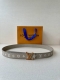 3.0 Cm Width Lv Double-Sided Alligator Leather Belt Reinterprets Louis Vuitton's