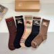 Box of 5 pairs (with packaging) Burberry unisex autumn/winter socks, pure cotto