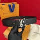 Louis Vuitton Men's Belt, Belt Body Made Of Imported Leather With A Grid Pattern
