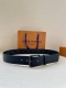 4.0 Wide Citizen Double-Sided Belt With Monogram Eclipse Canvas And Taurillon Le