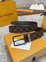 Louis Vuitton LV belt series, original hardware, exquisite hand-painted edges, s
