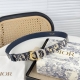Dior Early Spring New Arrival C D Buckle Brass Belt Buckle, Calfskin Belt, Styli