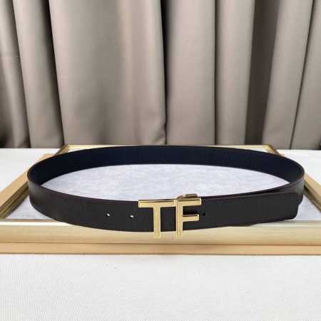 Men's Tf Tony Ford Leather. Soft And Delicate, Versatile And Elegant, 3.5 Cm Wid - Click Image to Close