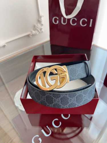 Gucci Gucci Automatic Smooth Buckle Belt Made Of Stainless Steel Hardware Width