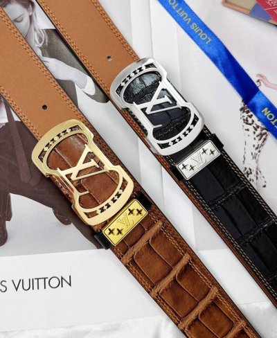 Belt: Lv..Louis..Vuitton top original replica - Belt: 100% imported original cow
