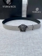 Width: 3.0 Cm Versace This Plain Weave Belt Features The Iconic Versace Medusa H