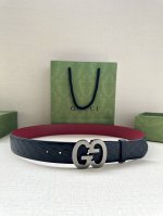 Width 4.0cm Gucci interlocking double G belt original steel buckle, derived from