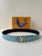 4.0 Cm Lv Dimension Monogram H Ritage Double-Sided Belt Combines Plain Leather A