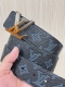 4.0 Wide 2025 New Arrival: The LV Pyramide belt, crafted from natural calfskin a