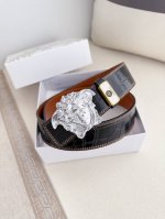 Product Name: Versace Original Belt, Leather Belt Model: Buckle, Classic Human H