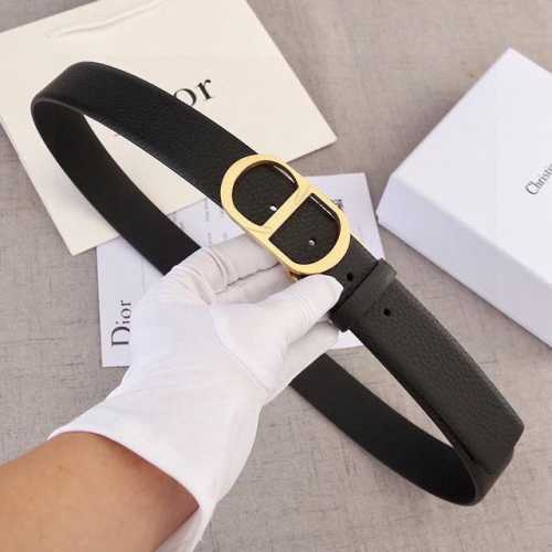 Width 3.5cm Dior tumbled wireless belt is made of imported double-sided top-grai