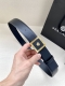 Width 4.0Cm Versace Head Logo: The 3D Decoration On The Belt Buckle Is A Square
