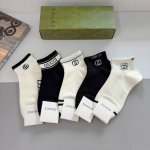5 pairs per box with packaging Gucci new short socks! Pure cotton fabric, trend