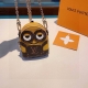 Original Louis Vuitton Minions Chain Crossbody Bag, Mini Bag, can hold bank card
