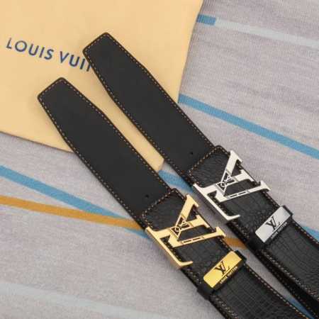 Belt: Louis Vuitton Original Leather Belt (Ddd) Men's Belt: 100% top-grain cowhi - Click Image to Close