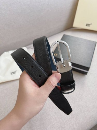 Wanbaojia - Original Order# Business Genuine Leather Automatic Buckle Belt Simpl