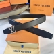 L0Uis Vuitt0N This original men's belt from Jinlu is 35mm wide and features a do