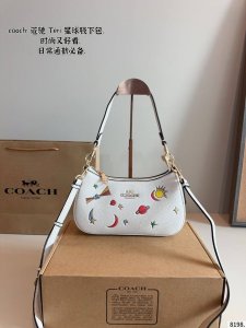comes with a gift box. Coach. Planet Teri underarm bag Crescent bag real name c