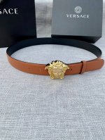 Width: 3.0 Cm Versace This Plain Weave Belt Features The Iconic Versace Medusa H