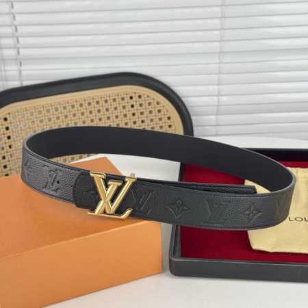 Louis Vuitton Lv, business casual, formal can be worn! 3.8Cm latest buckle head, - Click Image to Close