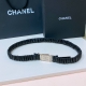 chanel 23S C Rhinestone Square Logo Buckle Calfskin Silver Metal And Gold Met