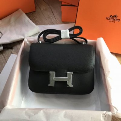 Supplied with a gift box, Constance Kang Kang, 19cm, imported Epsom leather, gol