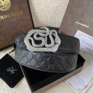 Stefano Ricci New original quality boutique classic eagle head steel buckle bott