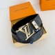 Product Name: Lv..Louis..Vuitton Belt Original Single Model: Buckle, Classic Pur