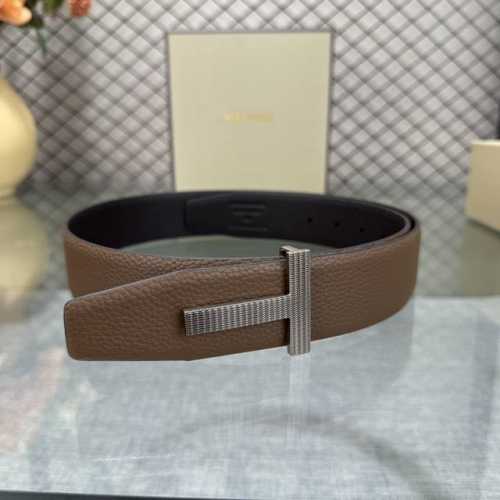 Tom Ford's latest trendy double-sided top-grain cowhide leather model, 3.8mm wi