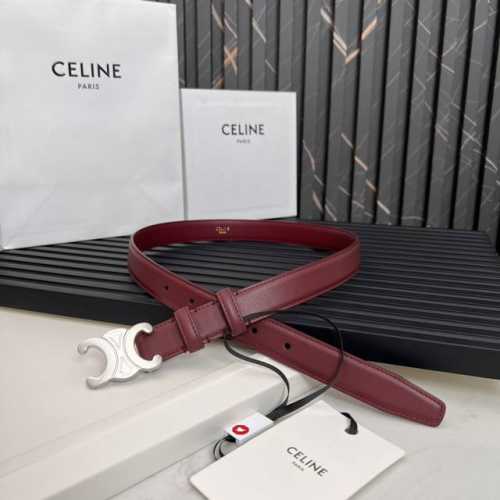 Celine SS20 New Arrival Triumph Logo Korean Style Fashion Belt, unisex, 2.5cm wi