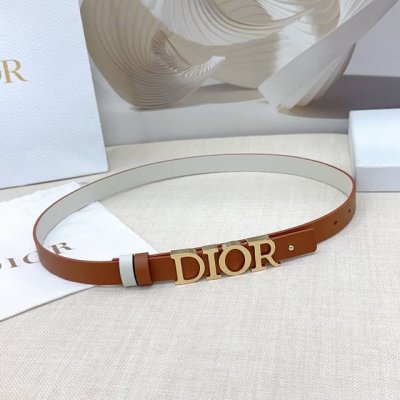 2.0Cm Dior belt, double-sided top layer cowhide, length: 75.80.85.90.95. .Europe