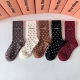 Special Packaging Miumiu New Cashmere Mid-Length Slouch Socks! Five pairs per bo
