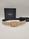 Special Apricot Color 3.0Cm Yangshulin Ancient Gold Pin Buckle, Saint Laurent Wo