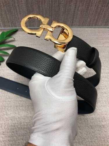 with full packaging gift box Salvatore Ferragamo: original double-sided top-grai