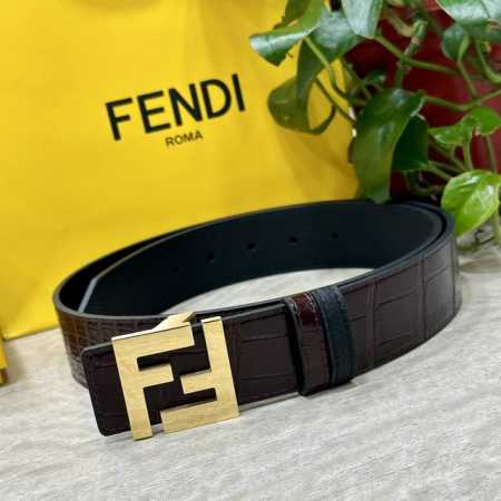 fendl Fendi Width 40Mm Double-Sided Original Calfskin With Single Ruthenium P - Click Image to Close