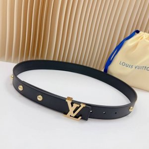 3.0 Cm Lv Louis Vuitton New Waist Belt, Double-Sided Top-Grain Leather, Length: