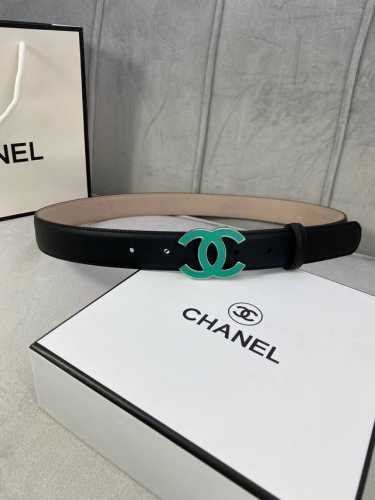 Width 3.0 Cm Chanel Classic Women's Belt New Design Smooth Lining With Satin-Fin