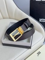 Montblanc 3.5cm wide, made of top-grain cowhide, premium pin buckle, customizabl