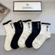 5 pairs per box with packaging. High-quality Chanel classic socks, made of soft