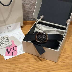 Ewe New Women's Belt (Ddd) Ewe belt, 2.8cm wide, double-sided leather, usable on