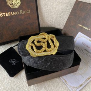 Stefano Ricci New original quality boutique classic eagle head steel buckle bott