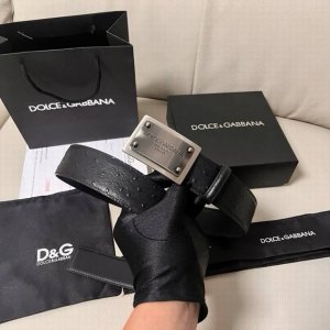 Special Dg, 4.0 Cm Wide Dolce&Gabbana New Men's Ostrich-Patterned Belt With A Ne