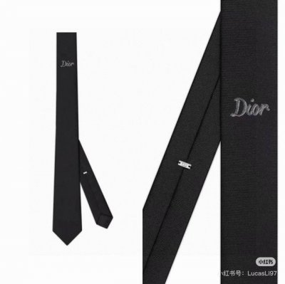 Officially synchronized new Dior tie, a rare choice for men in 2025, showcasing