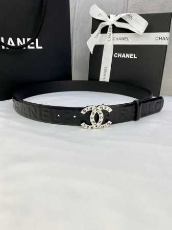 Width 3.0 Cm Chanel Imported Soft Calfskin Leather With Gold And Silver Patterne - Click Image to Close