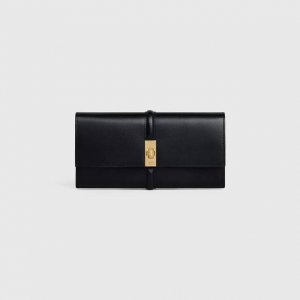 Celine Color Black Brown Size 19*10*3 Celine long wallet is a very beautiful ser
