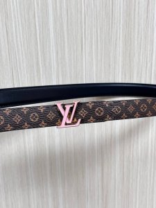 2.0 wide canvas with white floral print, black calfskin with a raised, pointed,